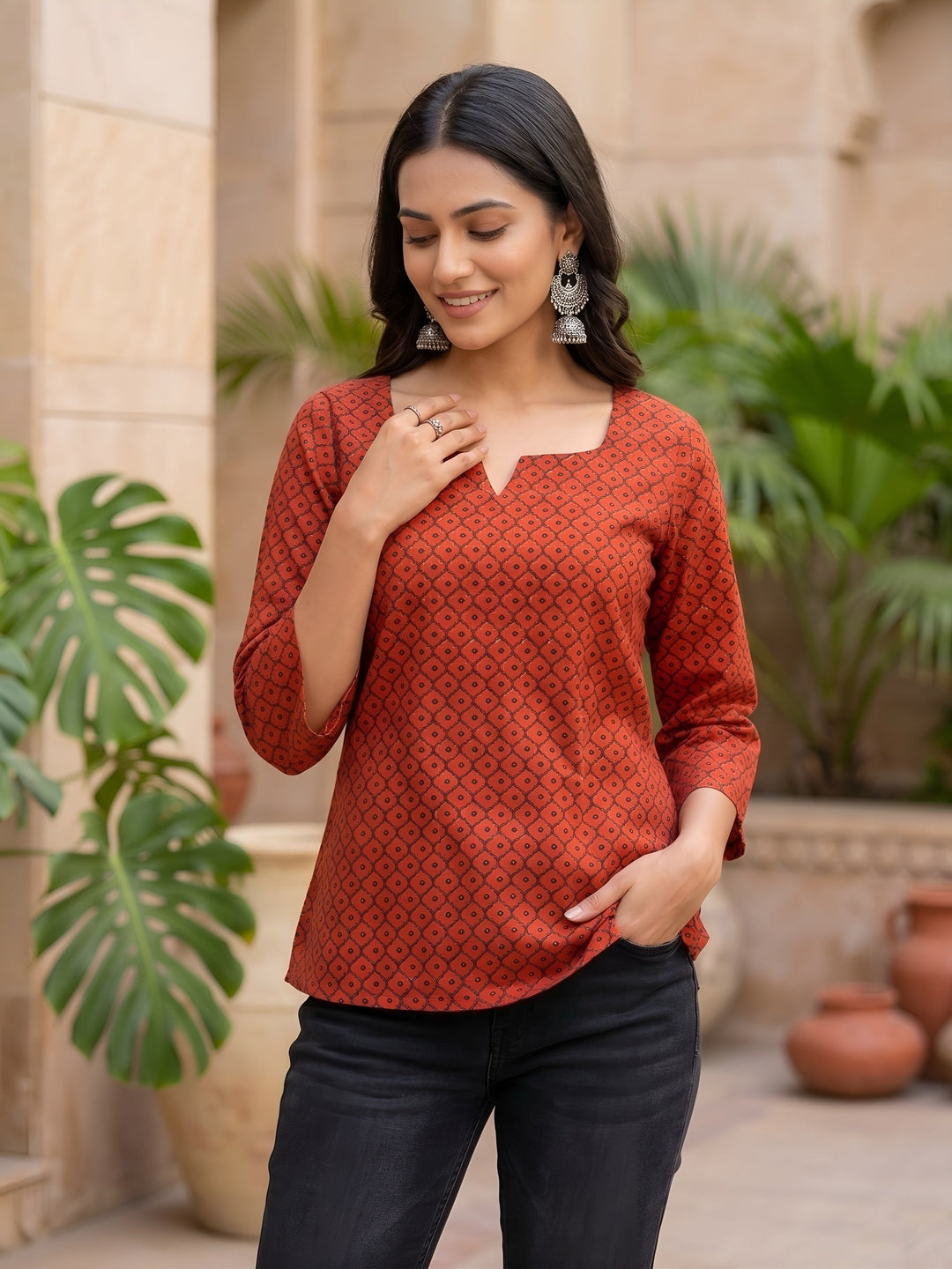 Ethnic Printed Straight Tunic