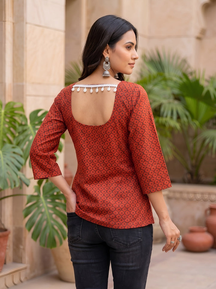 Ethnic Printed Straight Tunic