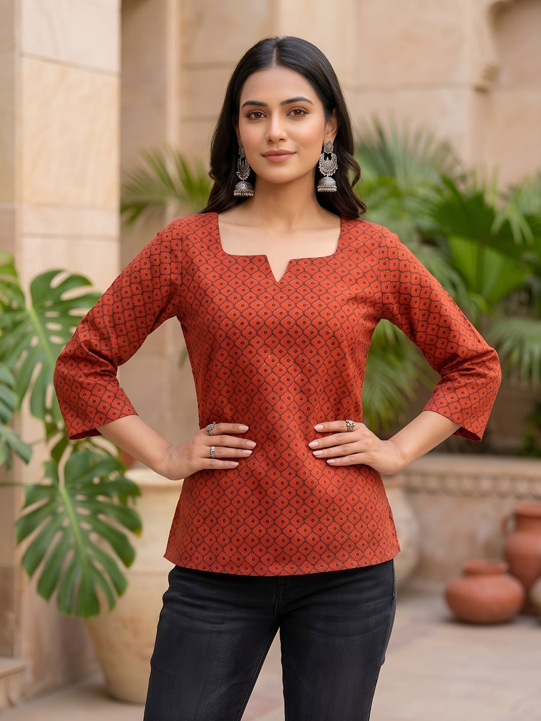 Ethnic Printed Straight Tunic