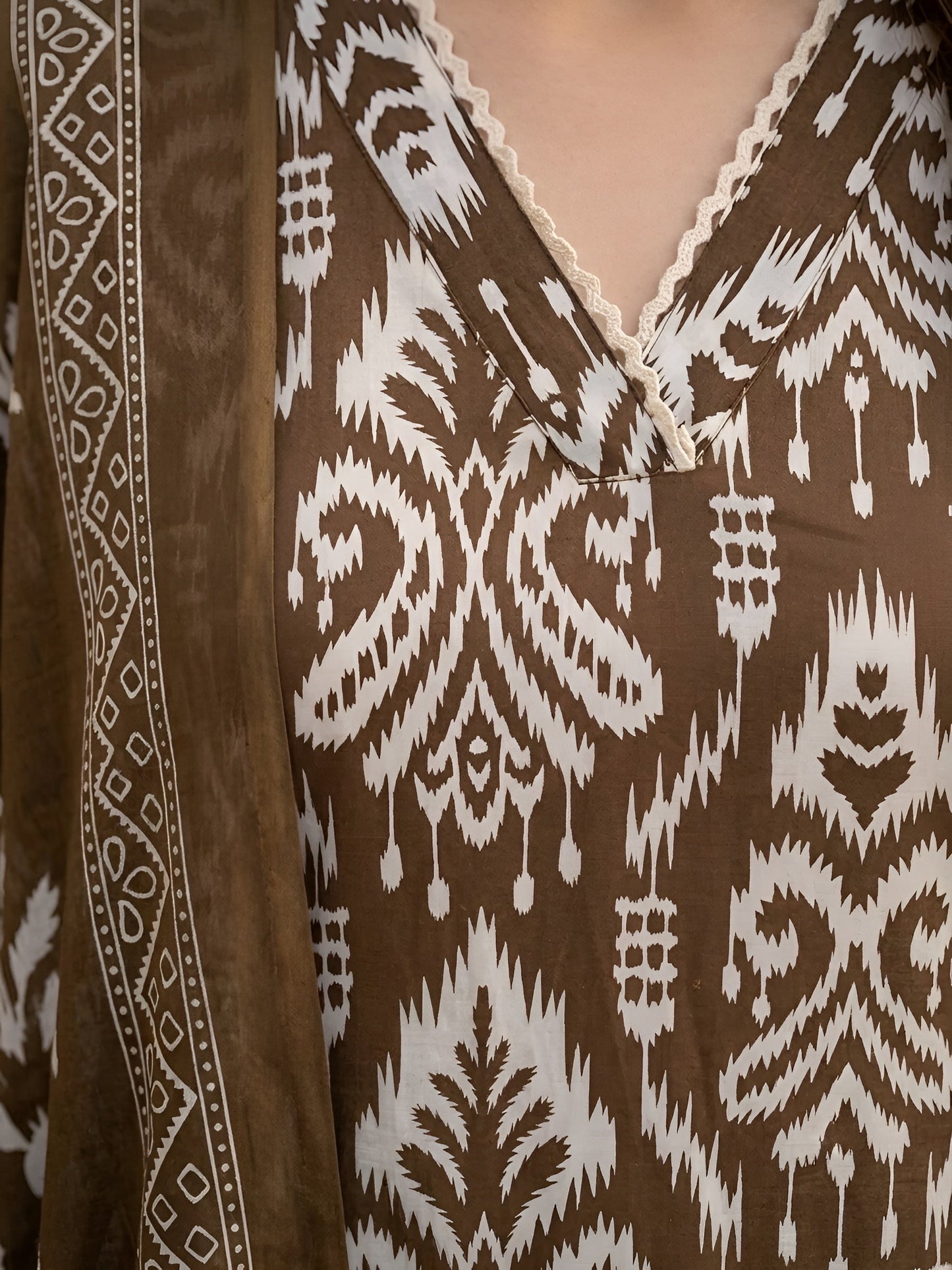 Printed Straight Kurta Set With Dupatta