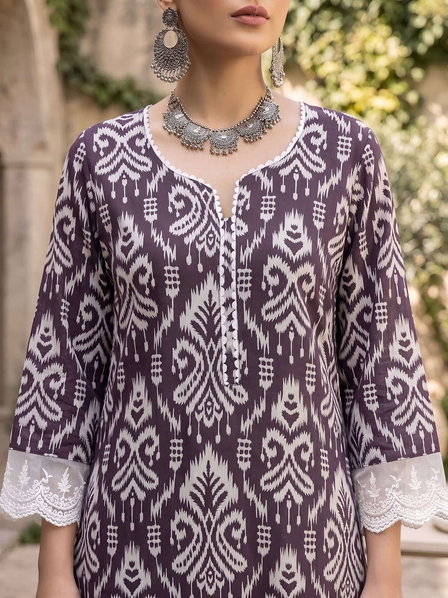 Printed Straight Kurta Set With Dupatta