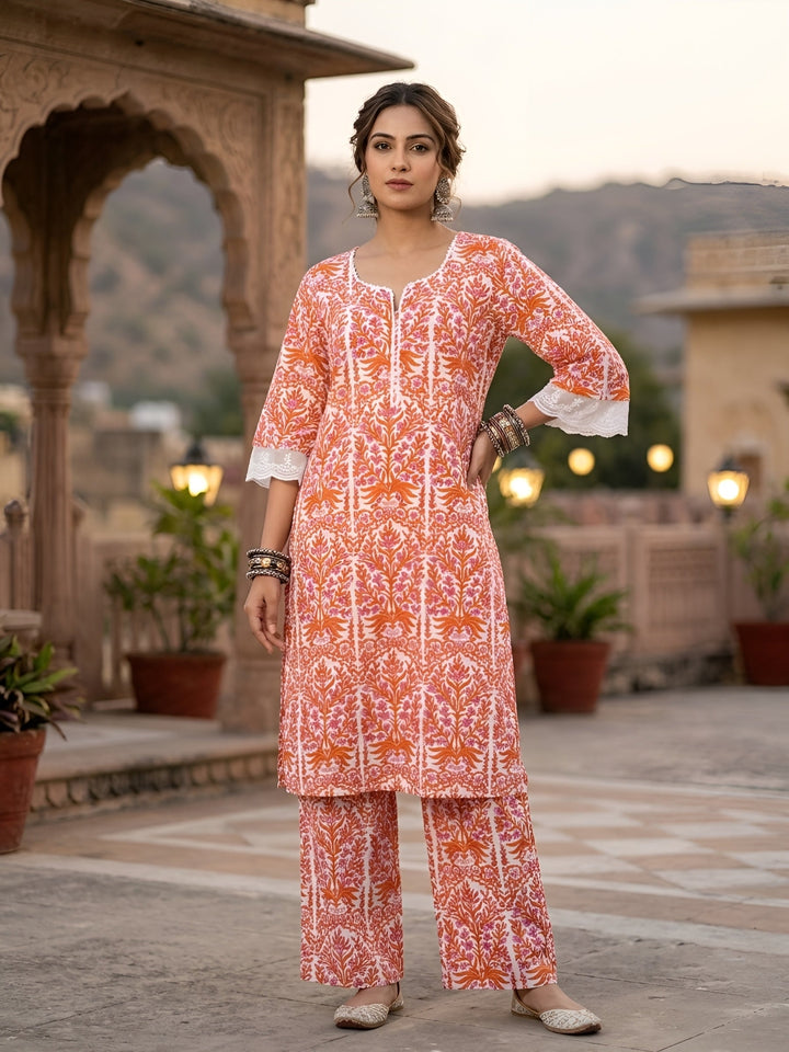 Printed Straight Two Piece Co-Ords Set