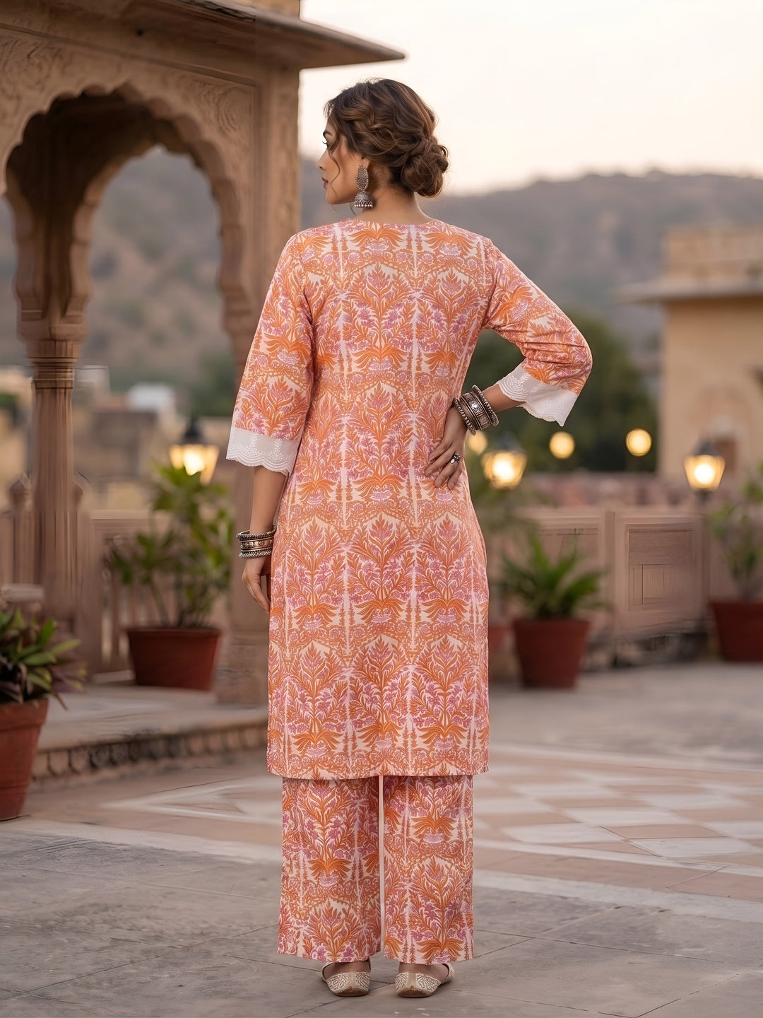 Printed Straight Two Piece Co-Ords Set