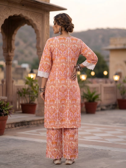 Printed Straight Two Piece Co-Ords Set