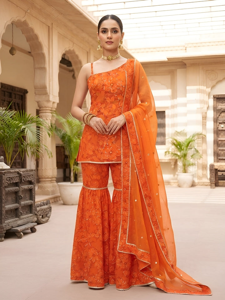 Printed Straight Kurta Set With Dupatta