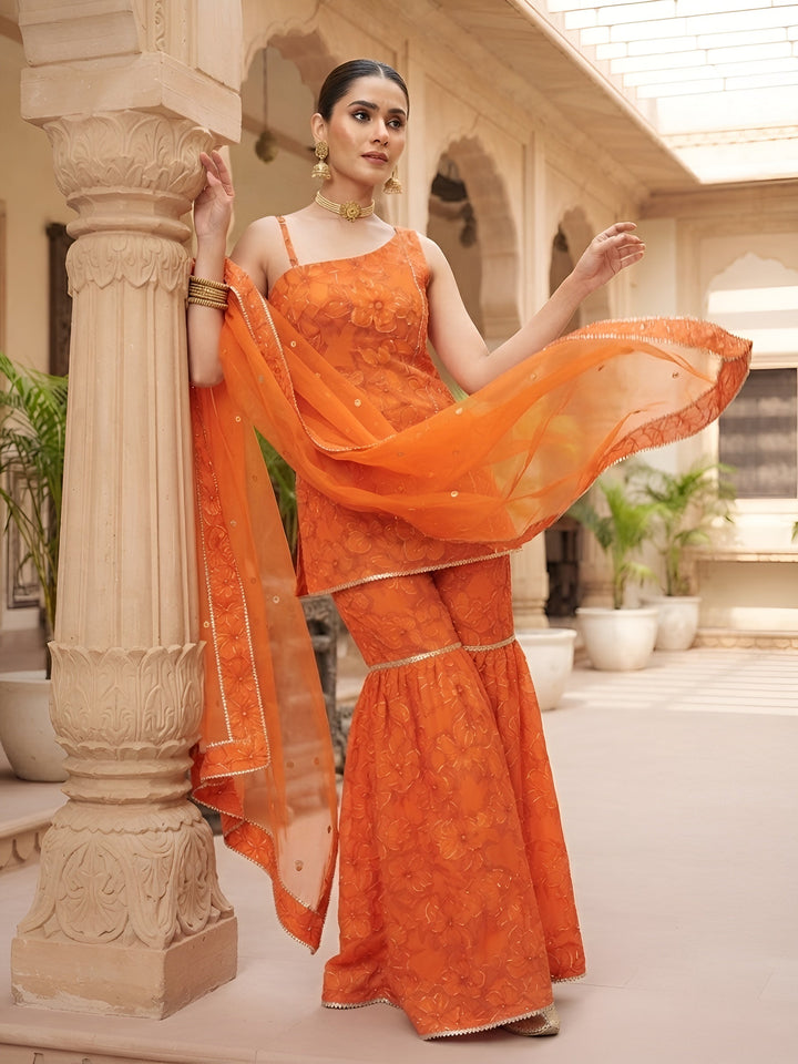 Printed Straight Kurta Set With Dupatta
