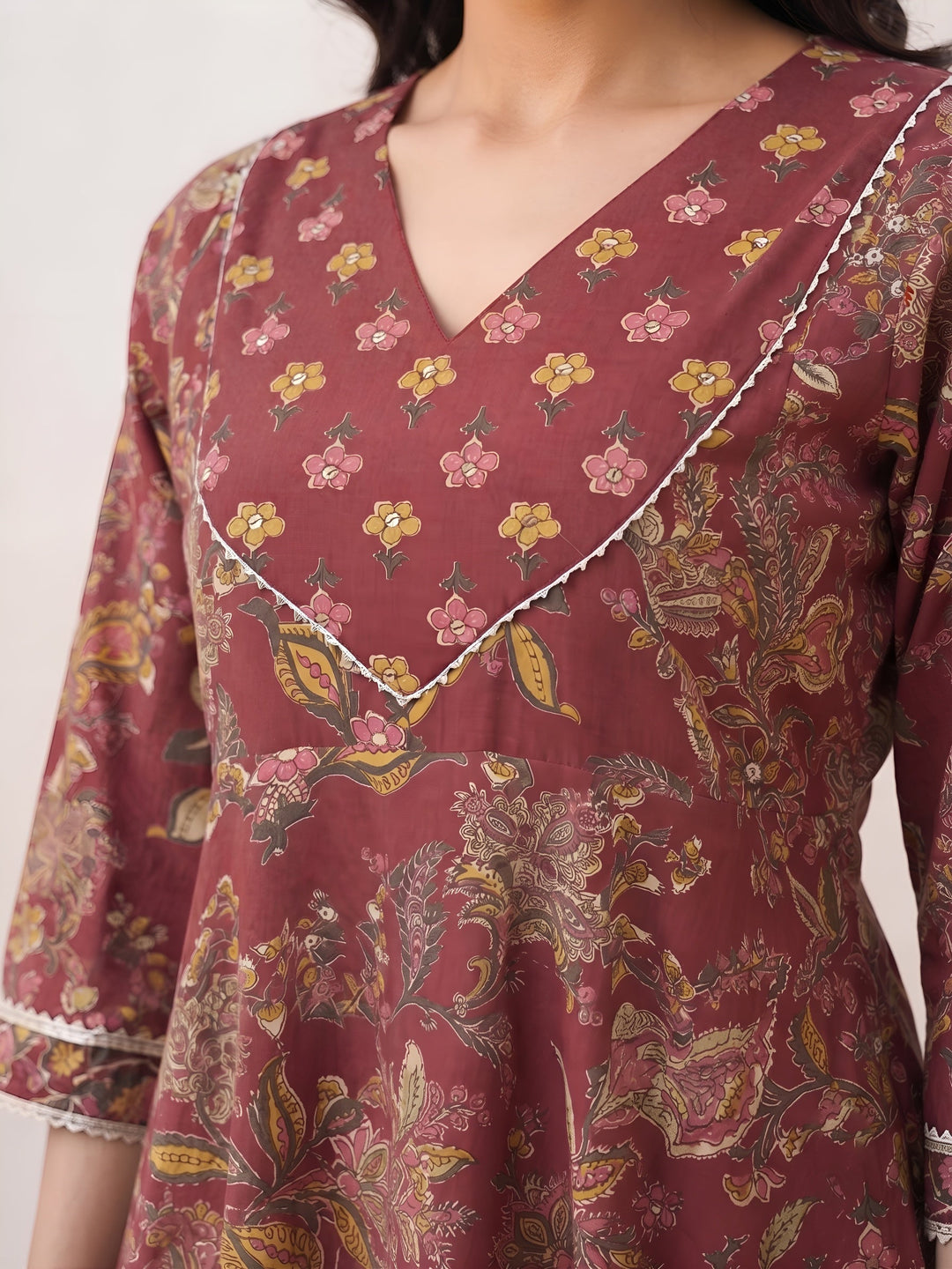 Printed Anarkali Kurta Set With Dupatta