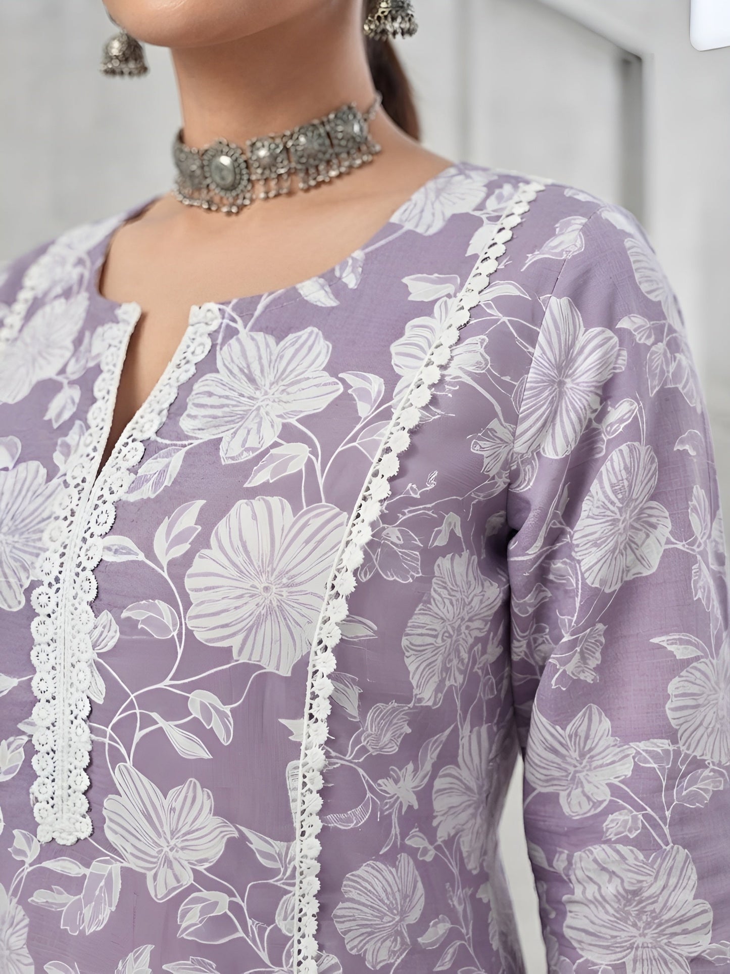 Printed Straight Kurta Set With Dupatta