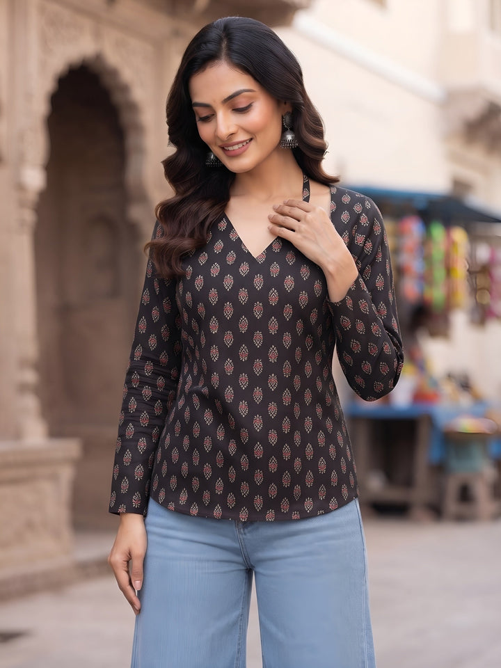 Printed Straight Kurti