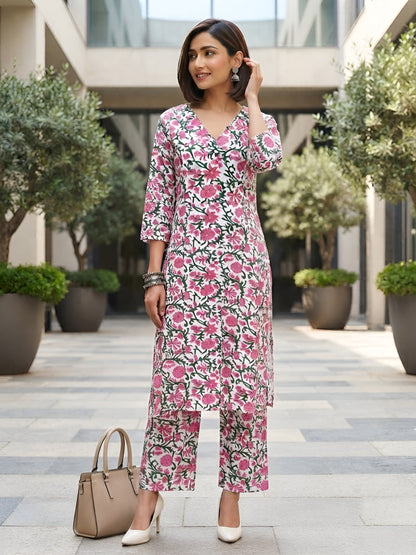 Printed Straight Two Piece Co-Ords Set