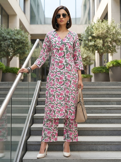 Printed Straight Two Piece Co-Ords Set