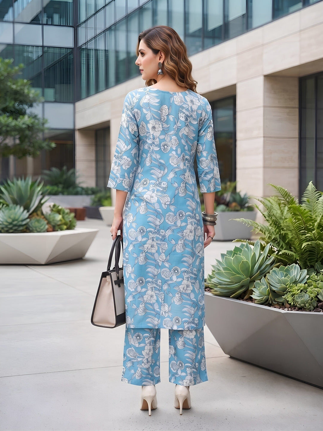 Printed Straight Two Piece Co-Ords Set