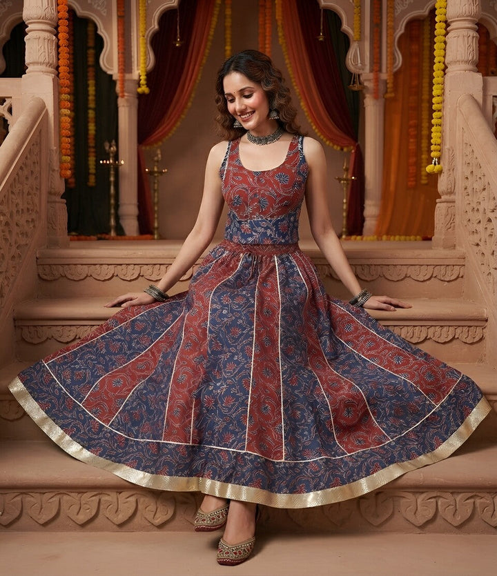 Printed Skirt With Top Co-Ord Set