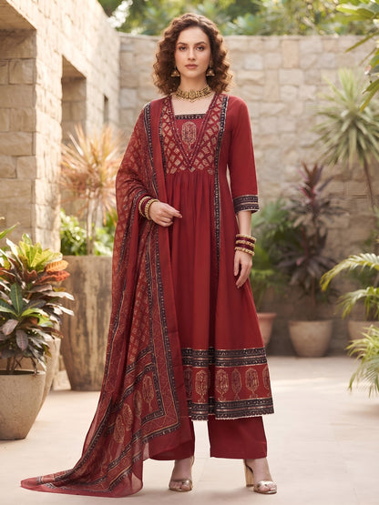 Anarkali Kurta Set With Dupatta