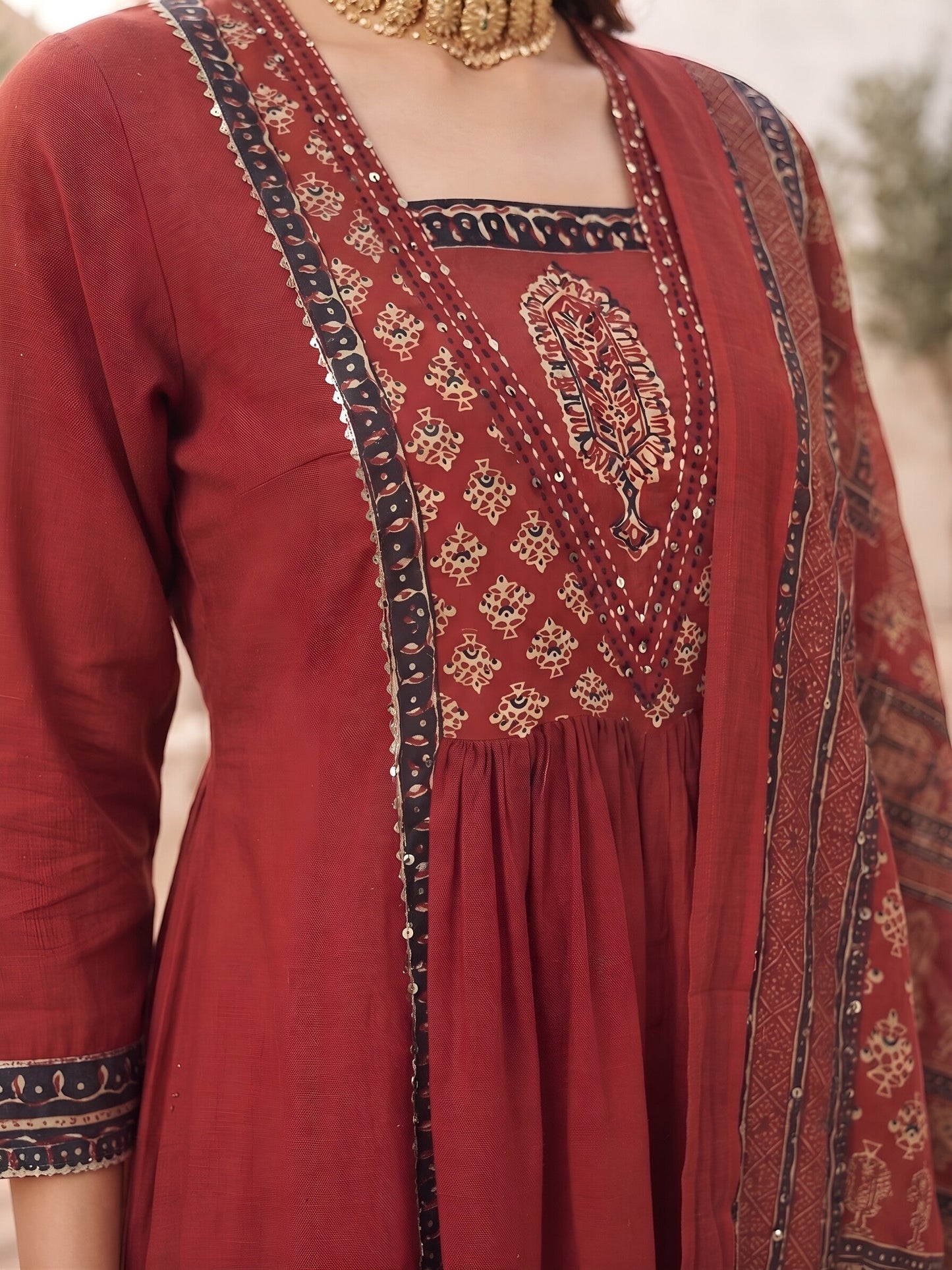 Anarkali Kurta Set With Dupatta