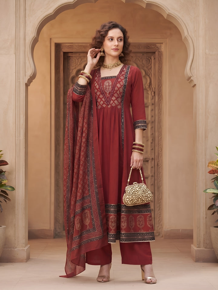 Anarkali Kurta Set With Dupatta