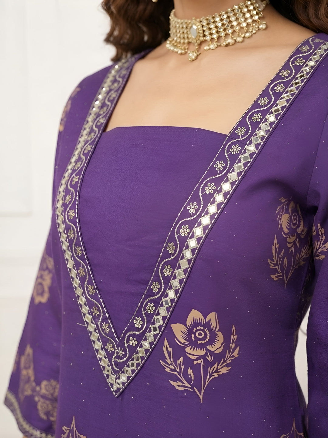 Printed Straight Kurta Set With Dupatta