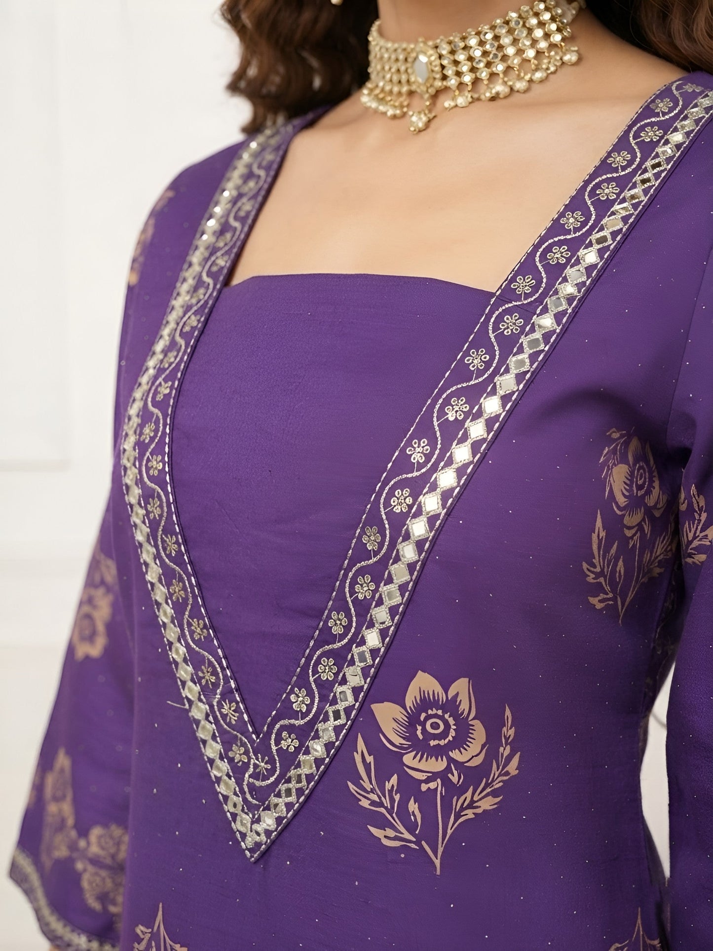 Printed Straight Kurta Set With Dupatta