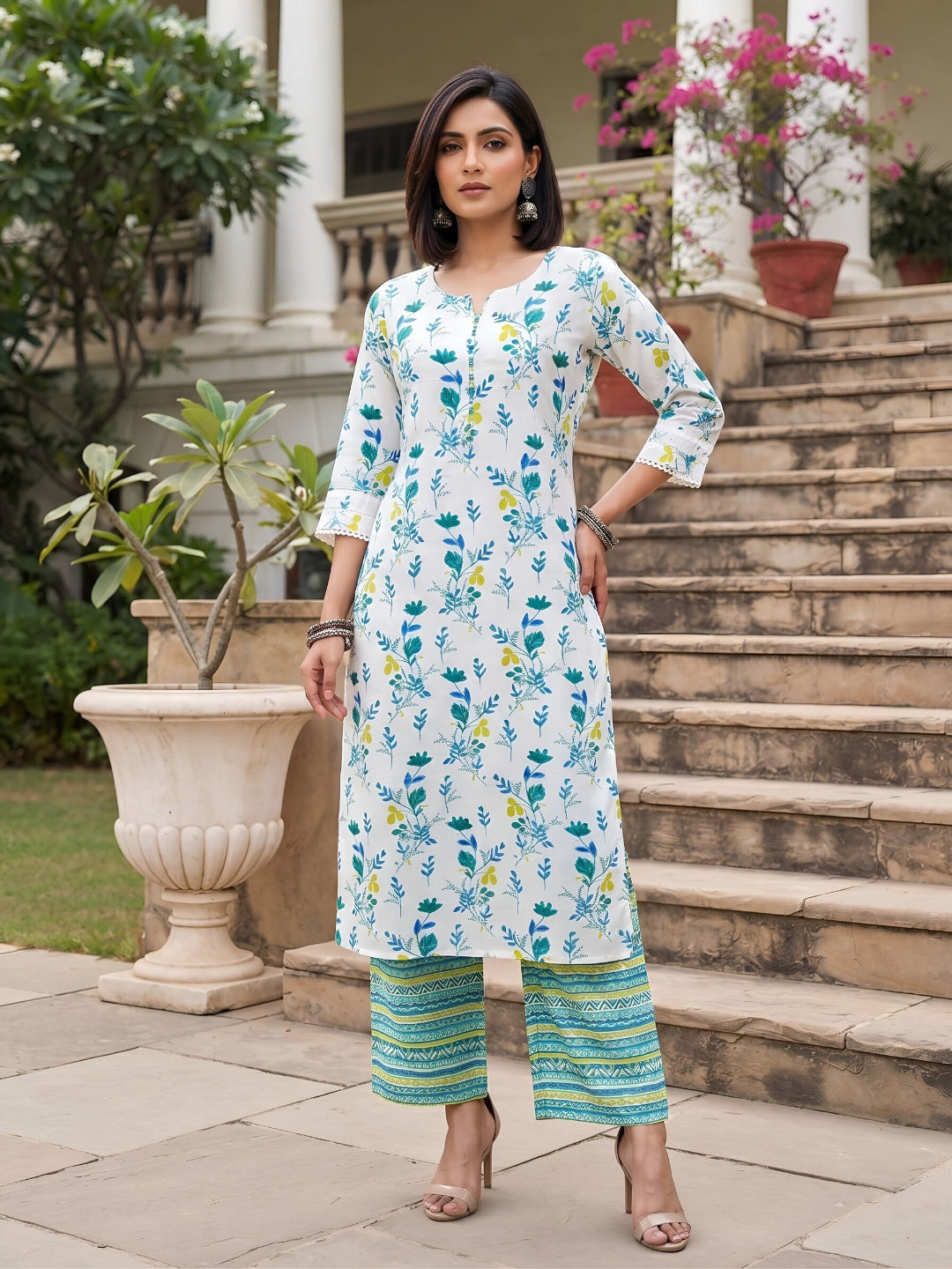 Printed Straight Two Piece Co-Ords Set