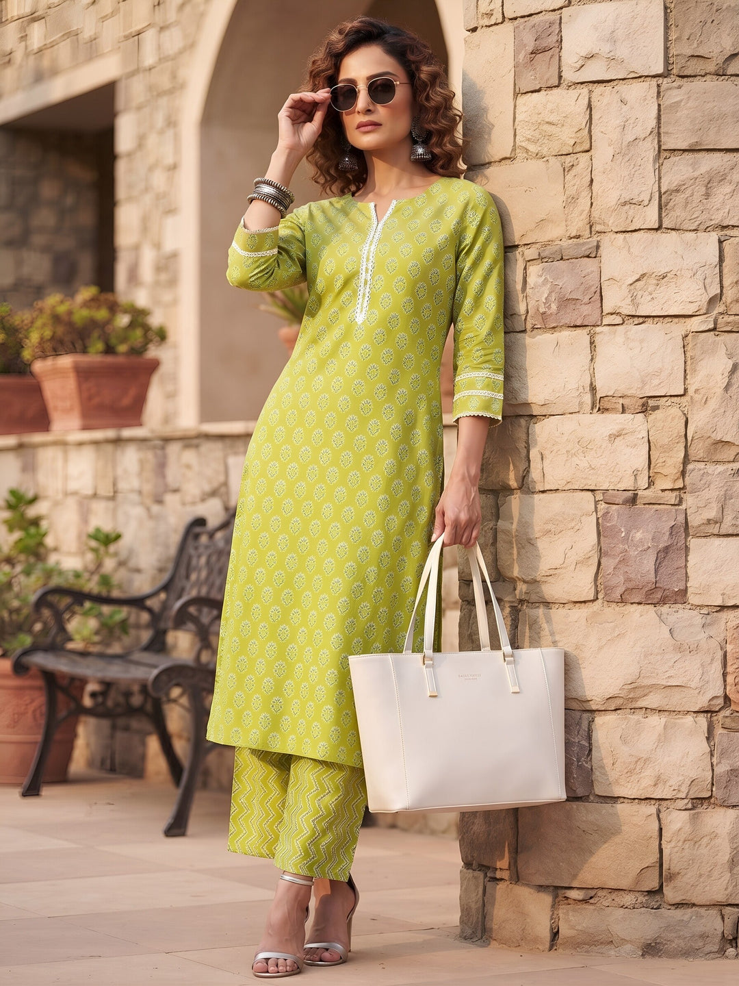 Printed Straight Two Piece Co-Ords Set