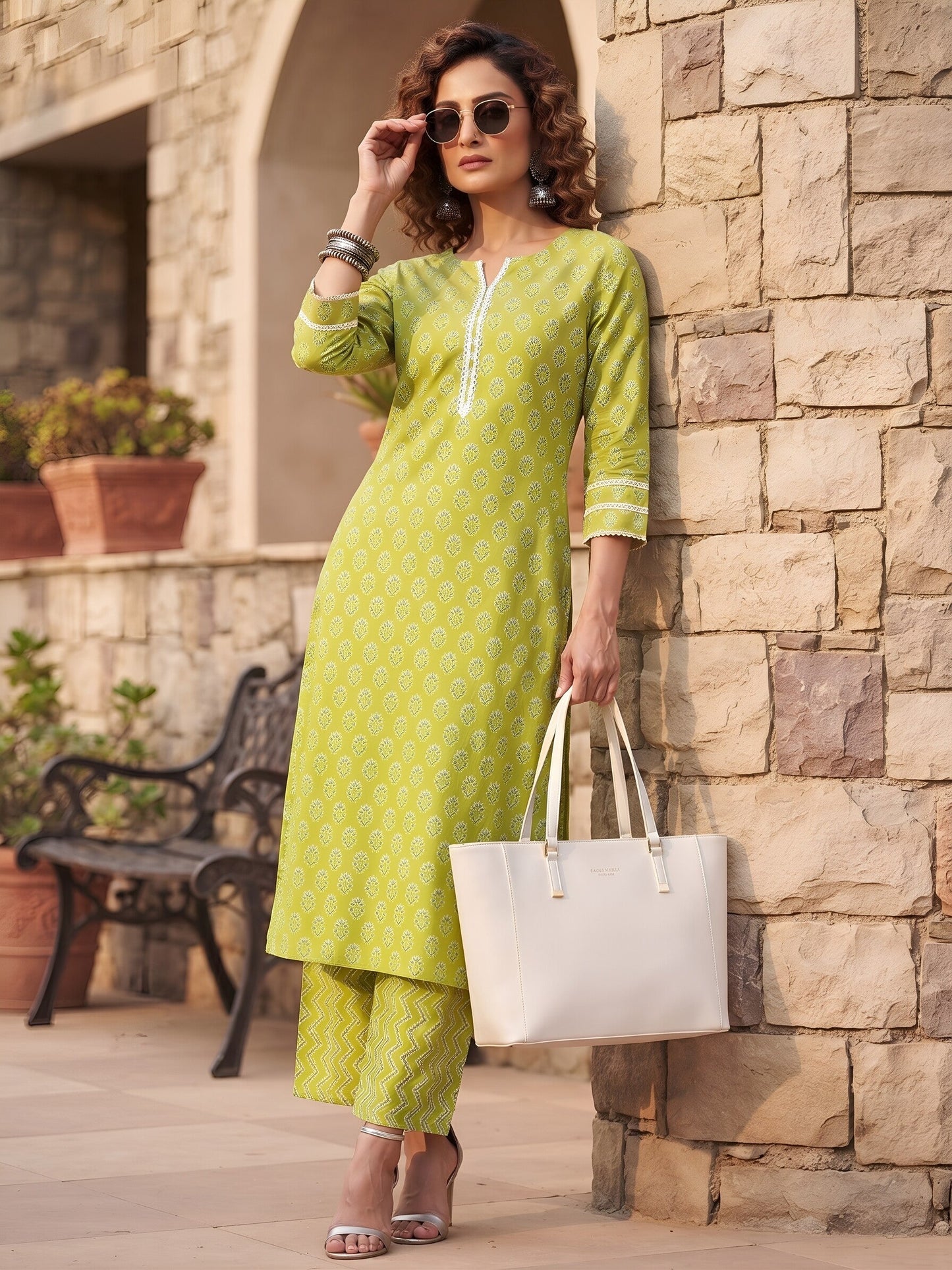 Printed Straight Two Piece Co-Ords Set