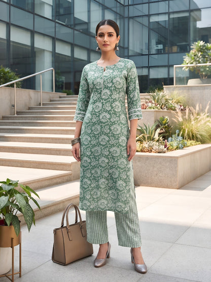 Printed Straight Two Piece Co-Ords Set
