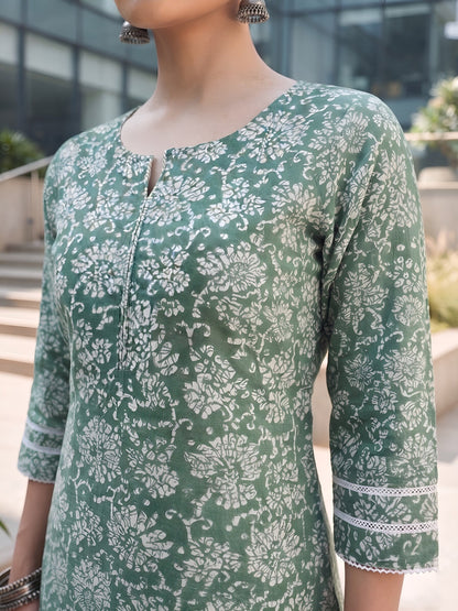 Printed Straight Two Piece Co-Ords Set