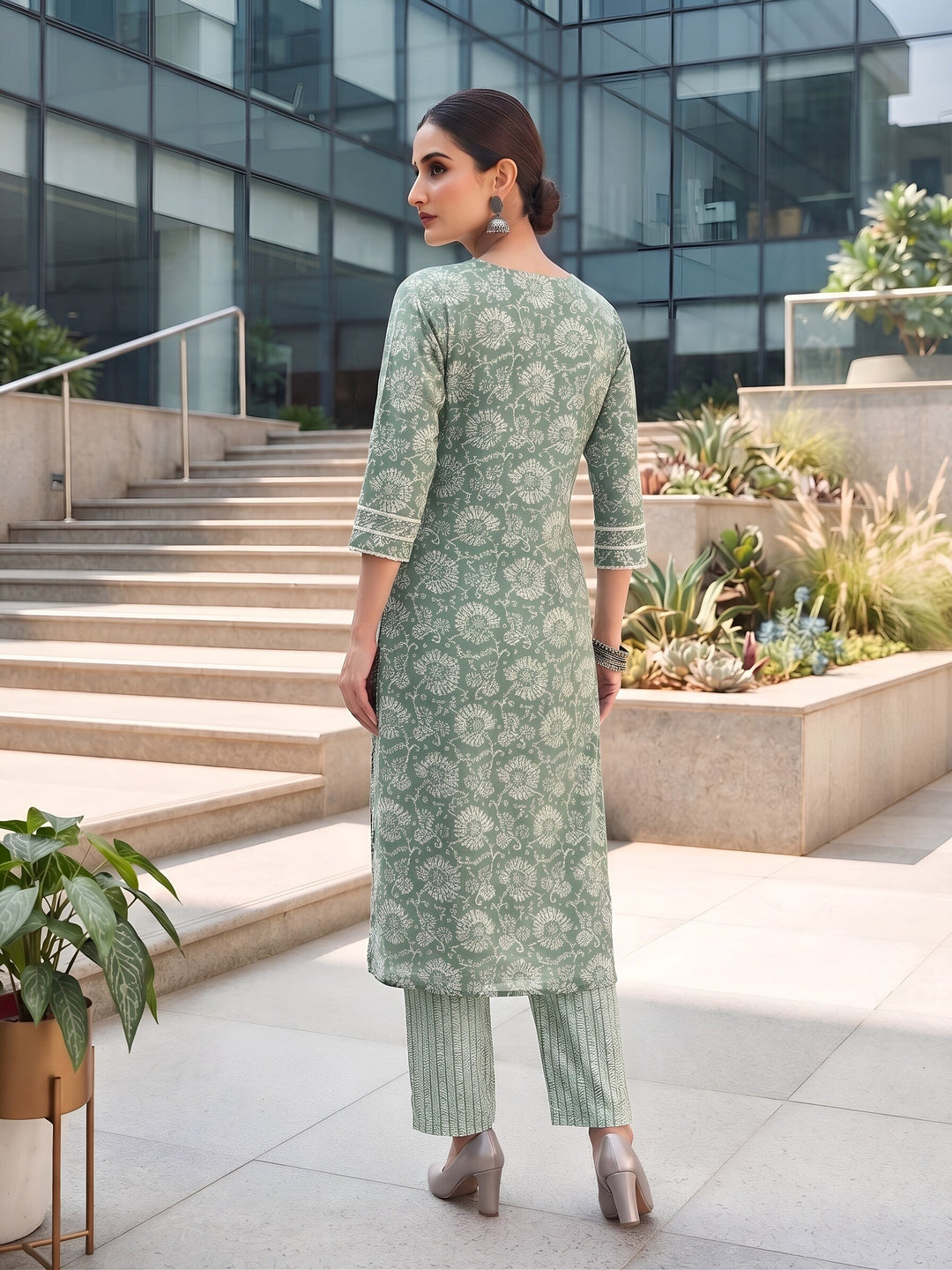 Printed Straight Two Piece Co-Ords Set