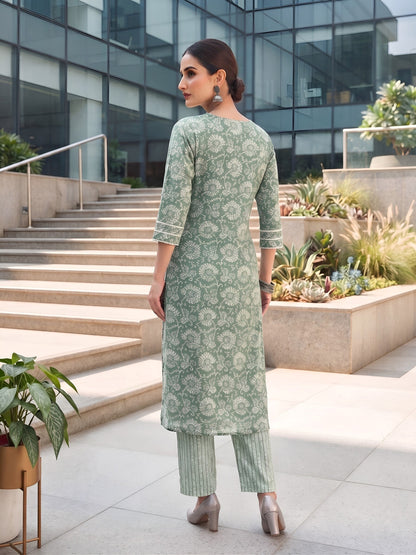 Printed Straight Two Piece Co-Ords Set