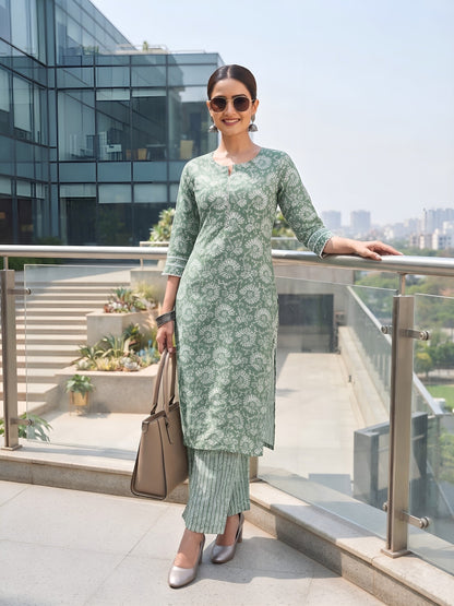Printed Straight Two Piece Co-Ords Set