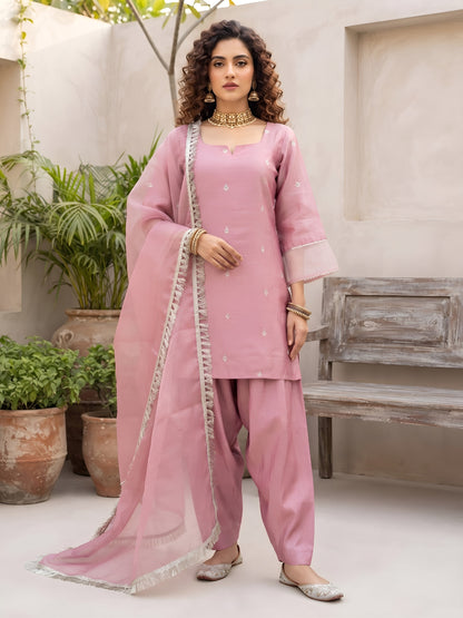 Kurta With Farshi Salwar & Dupatta
