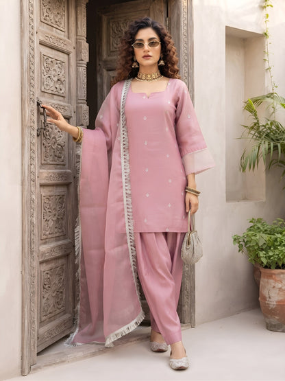Kurta With Farshi Salwar & Dupatta