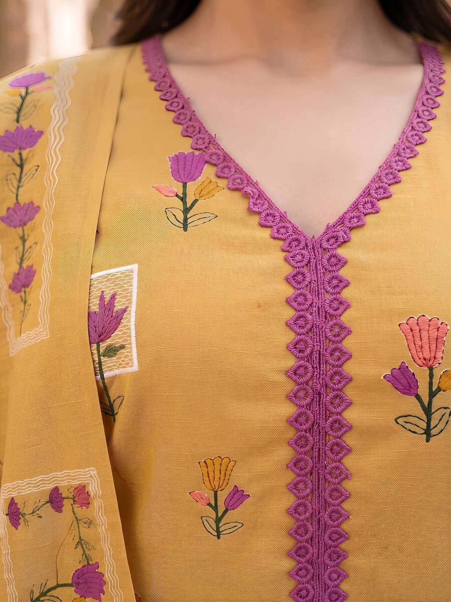 Straight Kurta Set With Dupatta