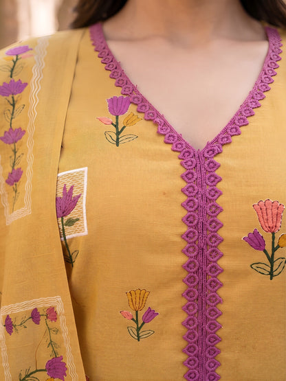 Straight Kurta Set With Dupatta