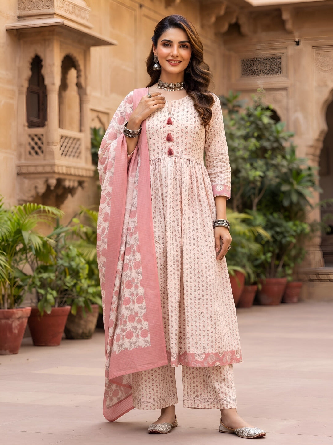 Anarkali Kurta Set With Dupatta