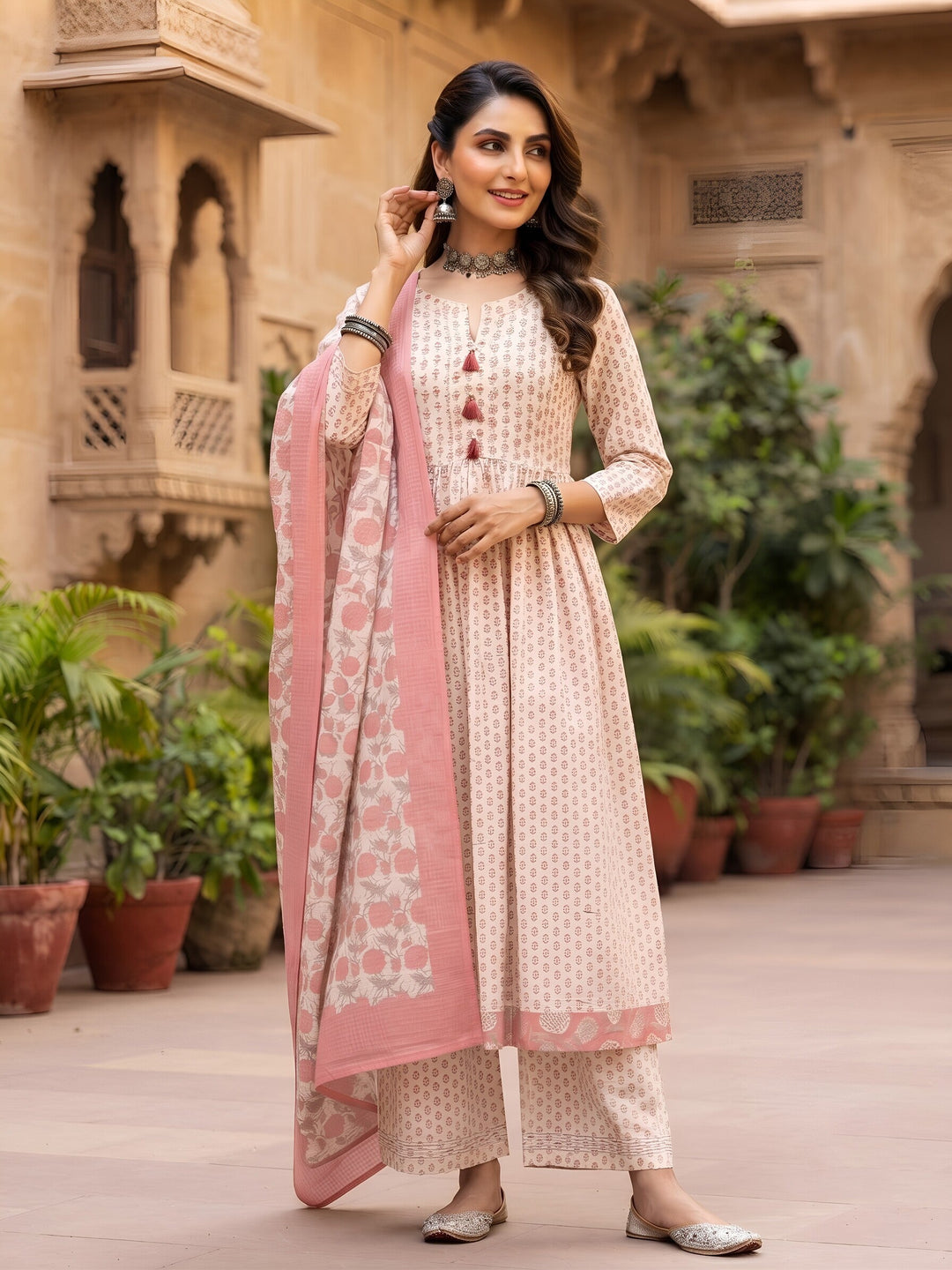 Anarkali Kurta Set With Dupatta