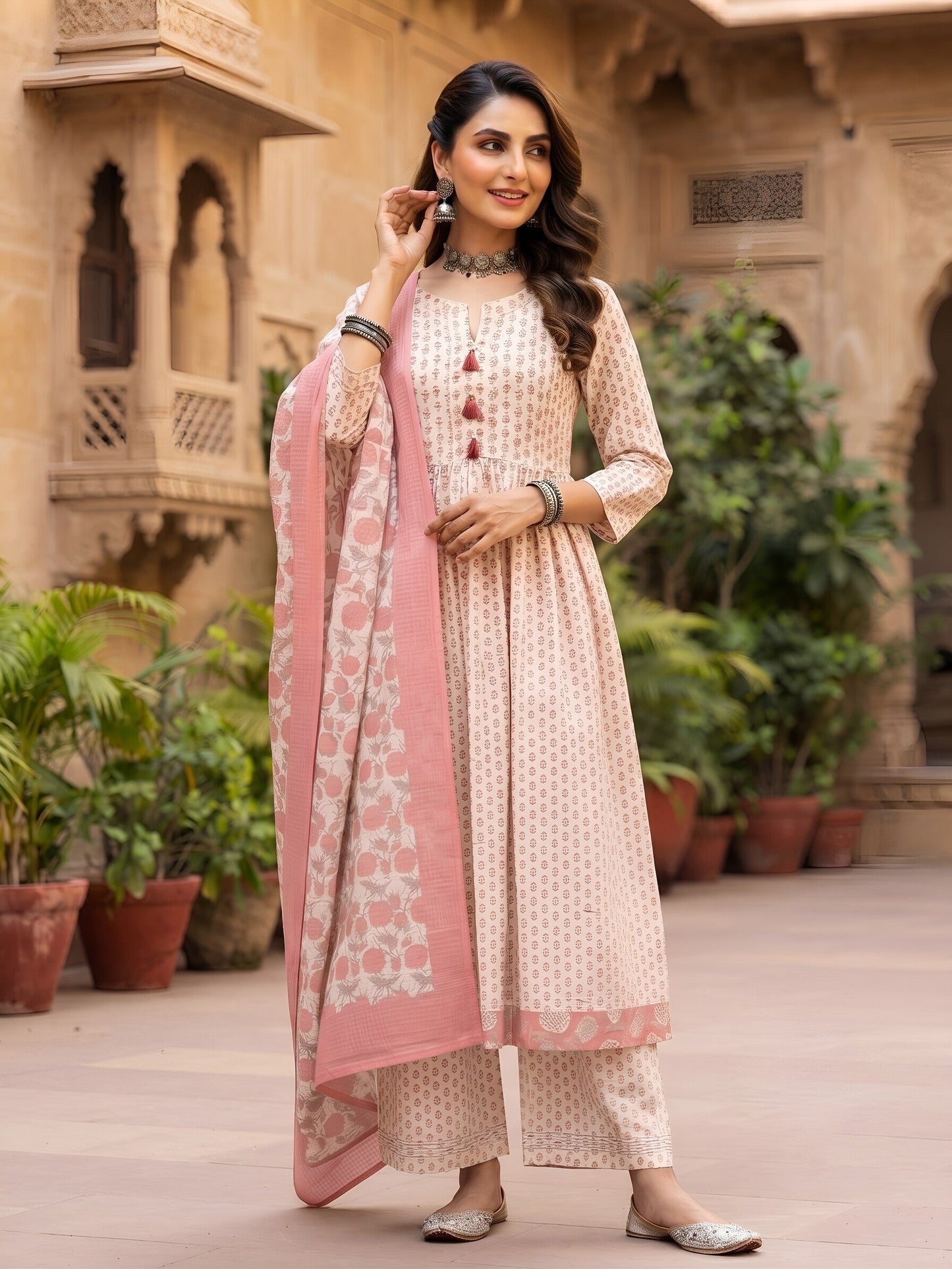 Anarkali Kurta Set With Dupatta