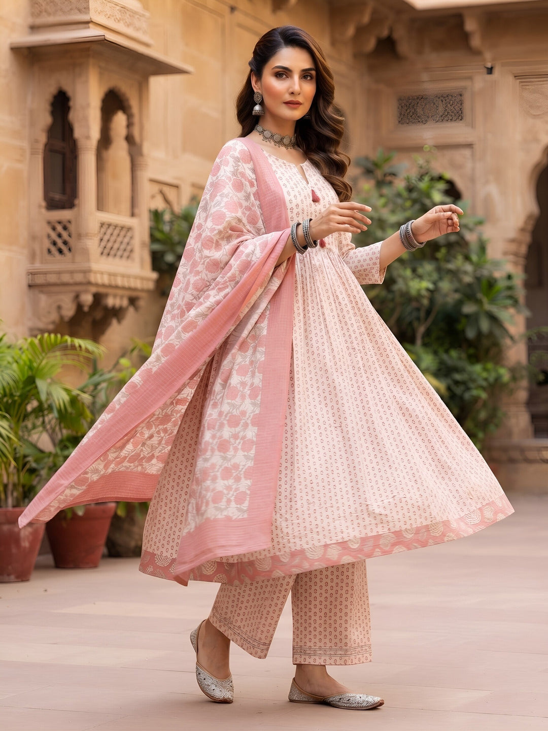 Anarkali Kurta Set With Dupatta
