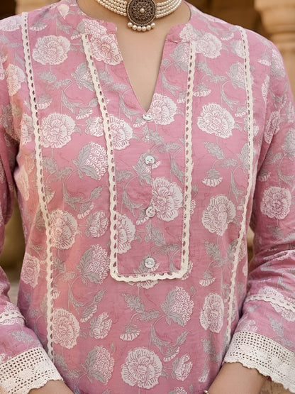 Straight Kurta Set With Dupatta