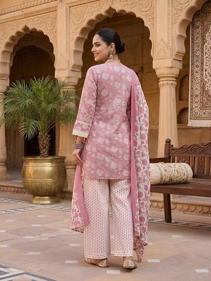 Straight Kurta Set With Dupatta