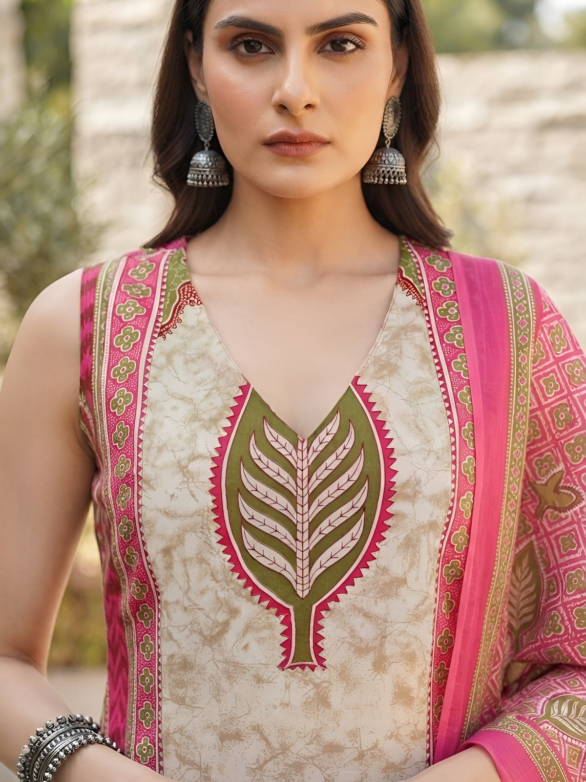 Printed Straight Kurta Set With Dupatta