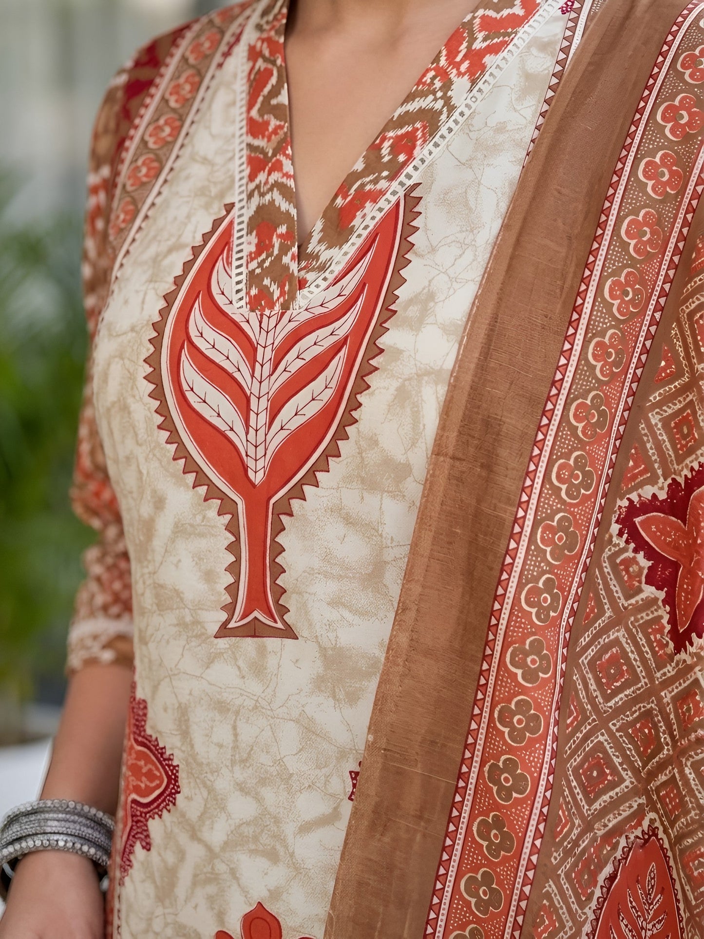 Printed Straight Kurta Set With Dupatta