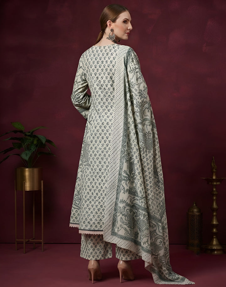 Printed Anarkali Kurta Set With