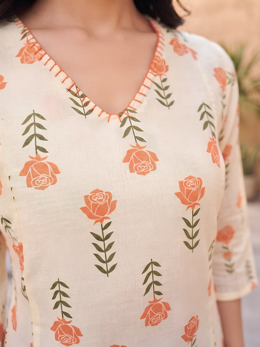 Printed Straight Two Piece Kurta Set