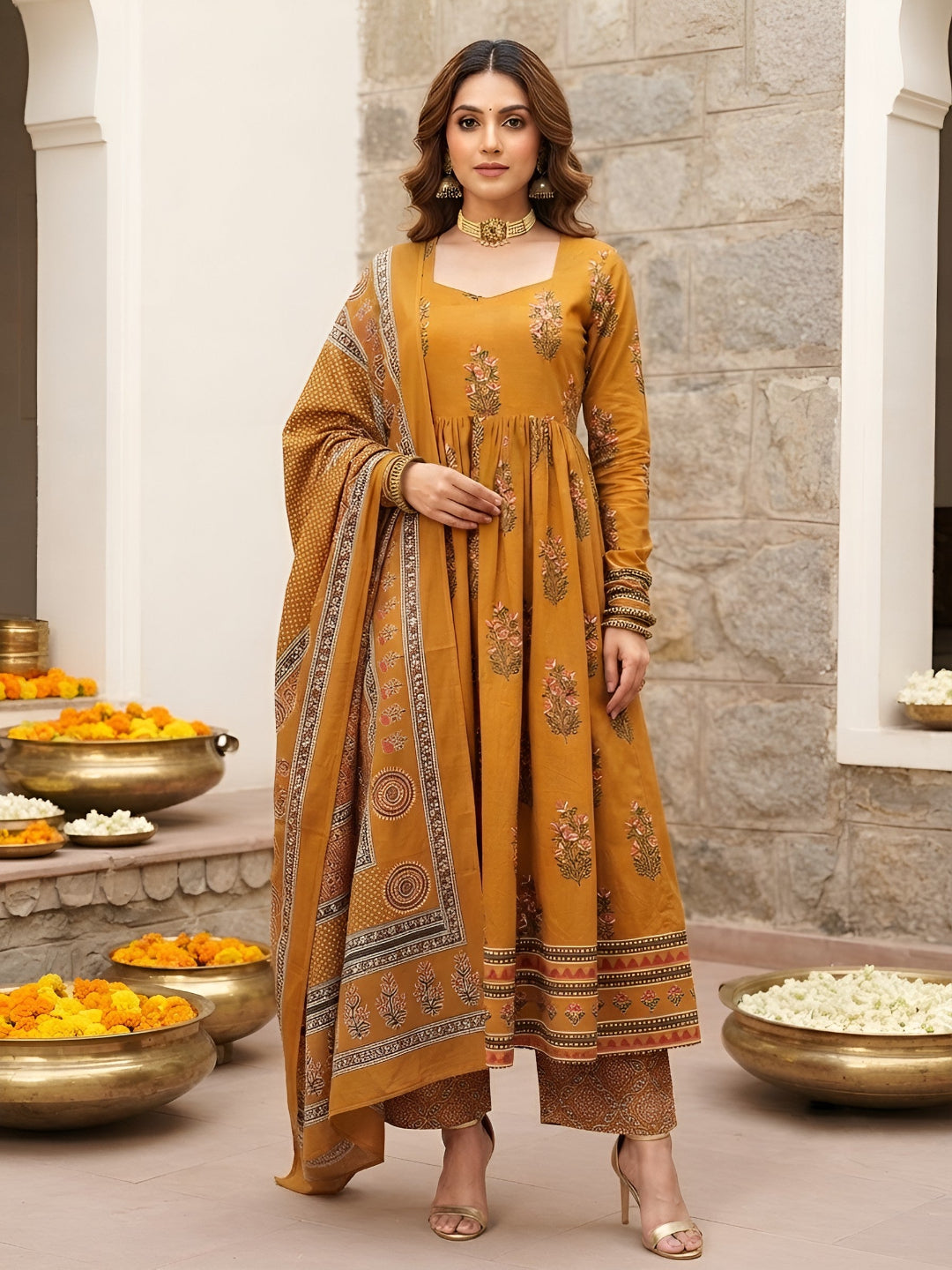 Anarkali Kurta Set With Dupatta