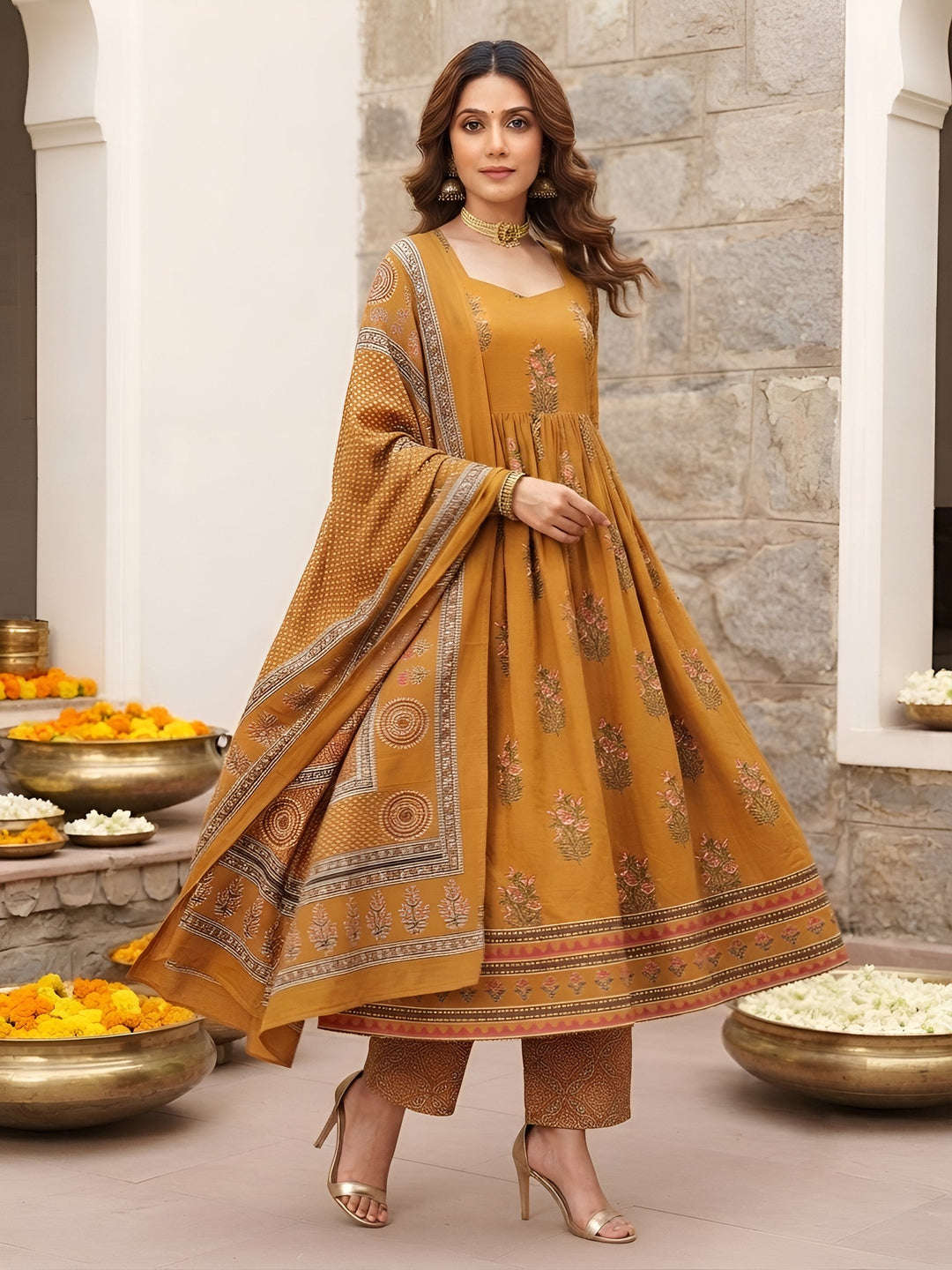Anarkali Kurta Set With Dupatta