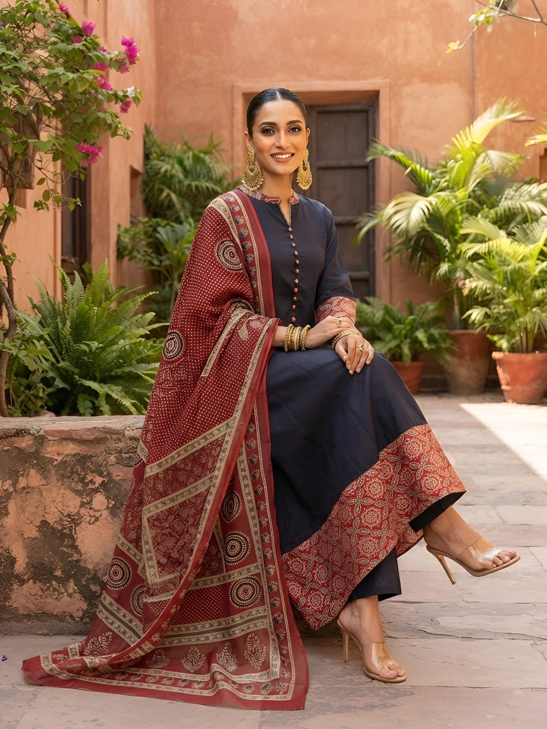 Anarkali Kurta Set With Dupatta