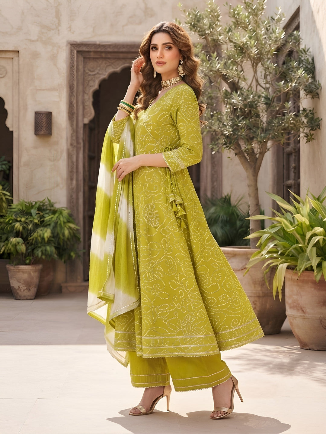 Anarkali Kurta Set With Dupatta