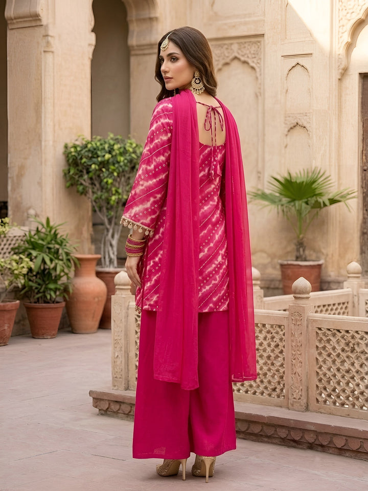 Printed Straight Kurta Set With Dupatta