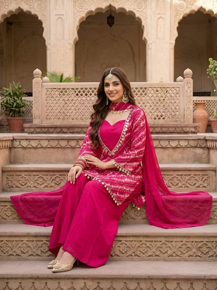 Printed Straight Kurta Set With Dupatta